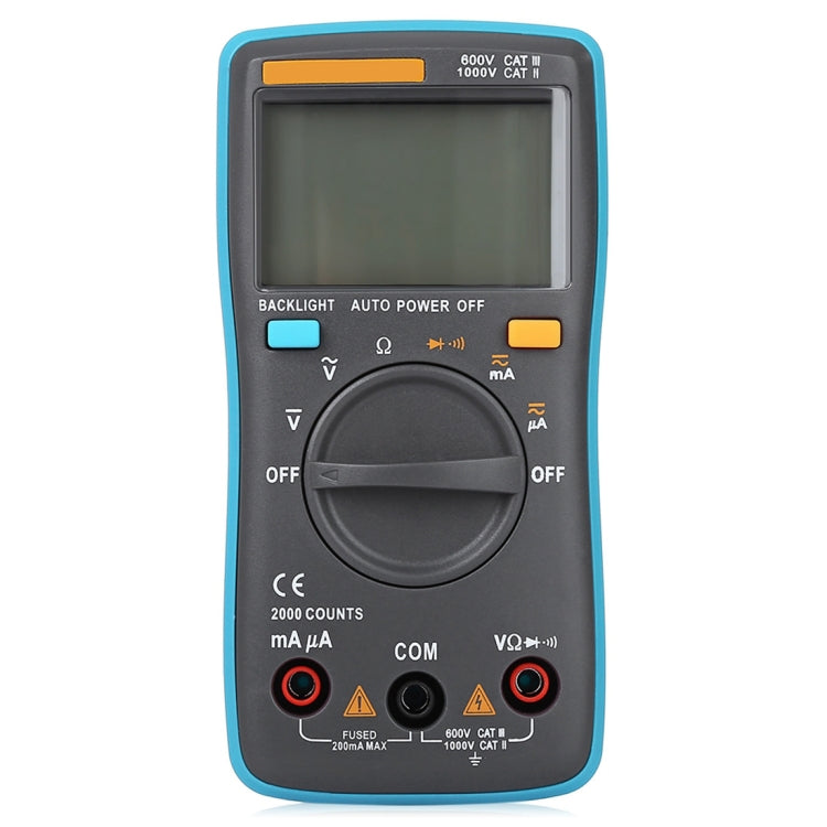 Multímetro Digital portátil ZT98 CAT III 600V, medidor de voltaje de corriente CA/CC con retroiluminación de 2000 recuentos con pantalla LCD y soporte, ZT98
