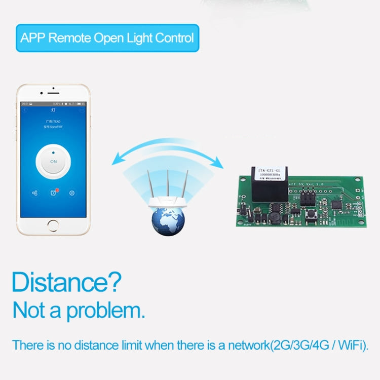 Sonoff SV 10A Módulo de relé de interruptor inteligente con sincronización remota inalámbrica WiFi de un solo canal funciona con Alexa y Google Home, compatible con iOS y Android, DC 5V-24V, 5V-24V