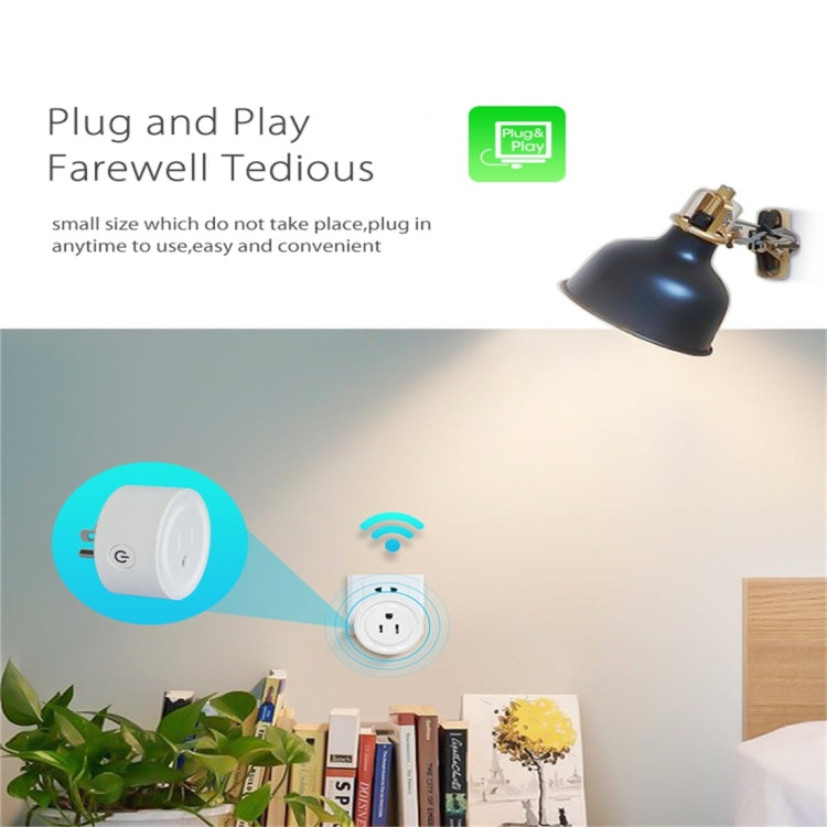 Enchufe de alimentación inteligente NEO NAS-WR06W WiFi US, con dispositivo de Control remoto, encendido/apagado a través de la aplicación y función de sincronización, NAS-WR06W