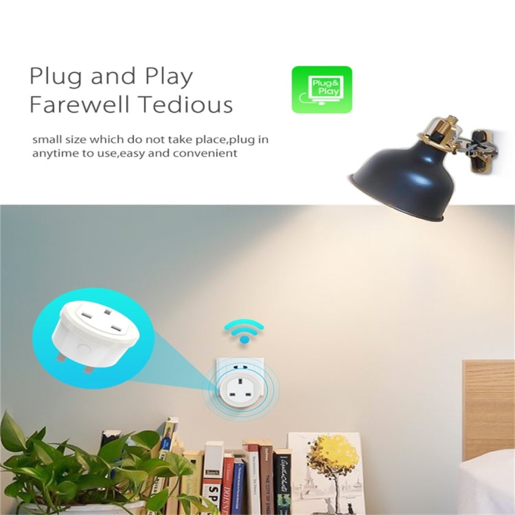 Enchufe inteligente NEO NAS-WR03W WiFi UK, con dispositivo de control remoto, encendido/apagado mediante aplicación y función de sincronización, NAS-WR03W