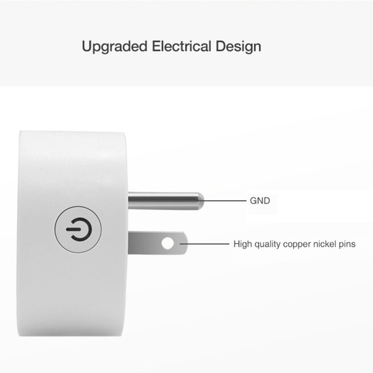 SA-003 10A Mini WiFi Plug Timing Smart Socket funciona con Alexa y Google Home, CA 100-240V, enchufe de EE. UU., SA-003