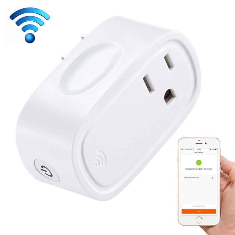 JH-G09U 15A 2,4 GHz WiFi Control Hubless Smart Home Power Socket funciona con Alexa y Google Home, AC 100-240V, enchufe de EE. UU., JH-G09U
