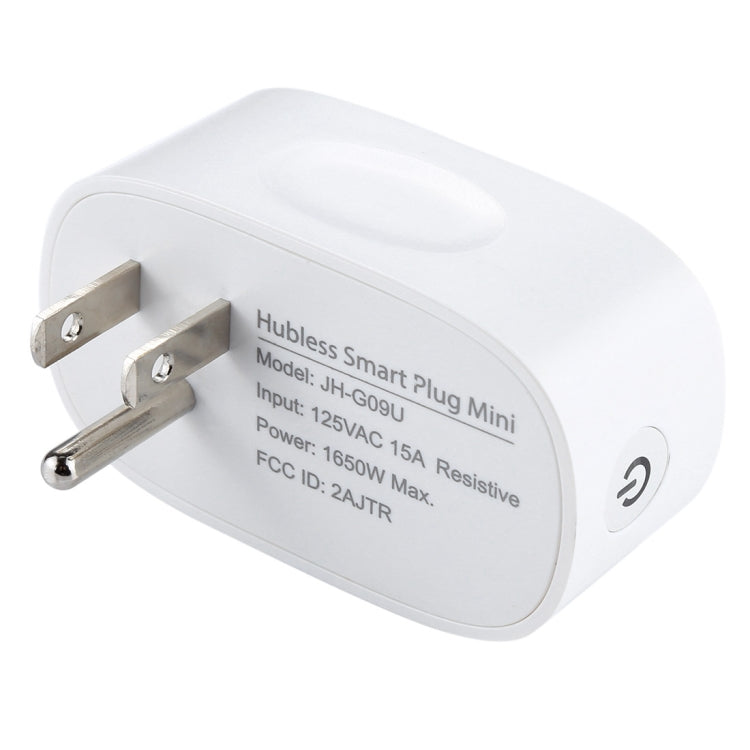 JH-G09U 15A 2,4 GHz WiFi Control Hubless Smart Home Power Socket funciona con Alexa y Google Home, AC 100-240V, enchufe de EE. UU., JH-G09U