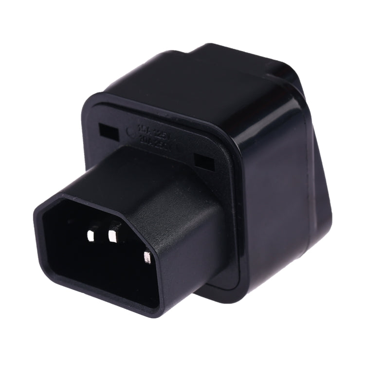 Enchufe universal portátil a enchufe macho C14 UPS PDU APC Adaptador de corriente para servidor de computadora Cargador de viaje, C14 Adapter, C14 Plug