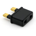 Adaptador de enchufe del Reino Unido a enchufe de EE. UU./UE, convertidor de viaje con toma de corriente