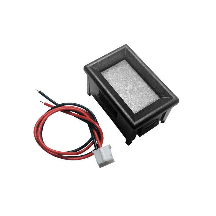 Medidor de voltaje digital de 2 cables de 10 piezas de 0,36 pulgadas con carcasa, pantalla de luz de color, voltaje de medida: CC 2,5-30 V