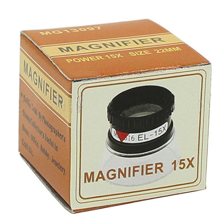 Mini lupa antigua portátil de joyería tipo cilindro 15X