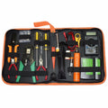 JAKEMY PS-P15 16 en 1 Kit de red LAN profesional crimpadora Cable Pelacables cortador alicates destornillador herramienta, 16 in 1