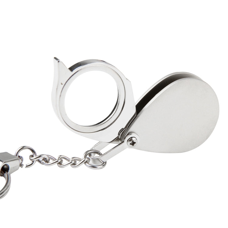 Lupa plegable portátil, joyería de Metal, lupa antigua, lupa, lente de cristal, llavero