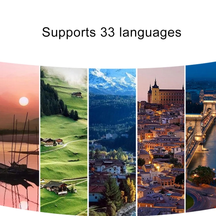 Traductor de voz inteligente de bolsillo portátil T8 Traductor de traducción de voz en tiempo real con micrófono dual, compatible con 33 idiomas