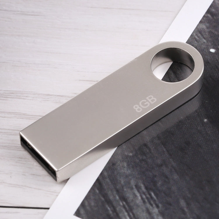 Disco flash metálico USB 2.0 de 8 GB, 8GB