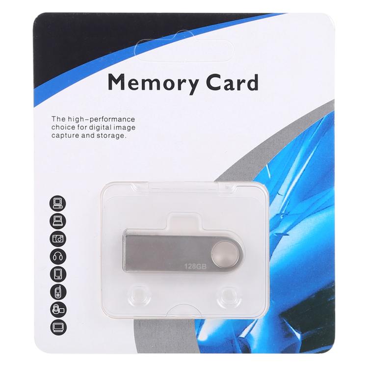 Memoria USB 2.0 metálica de 128 GB, 128GB