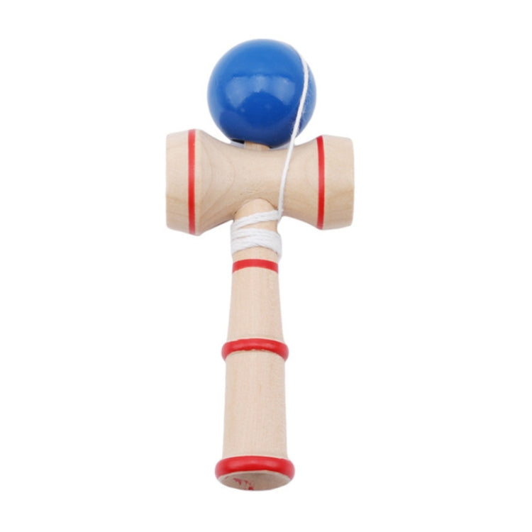Kendama de juguete de habilidad de madera clásico con cuerda adicional, tamaño: 13,5 x 5,5 cm