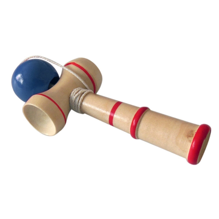 Kendama de juguete de habilidad de madera clásico con cuerda adicional, tamaño: 13,5 x 5,5 cm