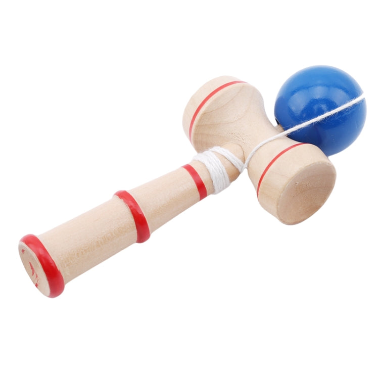 Kendama de juguete de habilidad de madera clásico con cuerda adicional, tamaño: 13,5 x 5,5 cm