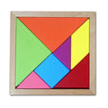 Juguete para bebé Rompecabezas de madera fina Tangram de haya, Tamaño: 15 * 15 cm, Tangram, Size: 15*15cm