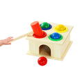 Mesa de golpeo de percusión de juguete intelectual de educación temprana para bebés, tamaño: 12 * 12 * 10 cm, Burlywood