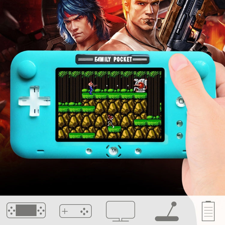 Consola de bolsillo RS-52FC PSP de 4,0 pulgadas, compatible con 208 juegos clásicos de NES