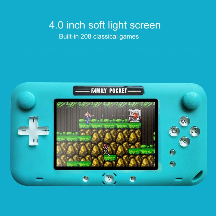 Consola de bolsillo RS-52FC PSP de 4,0 pulgadas, compatible con 208 juegos clásicos de NES