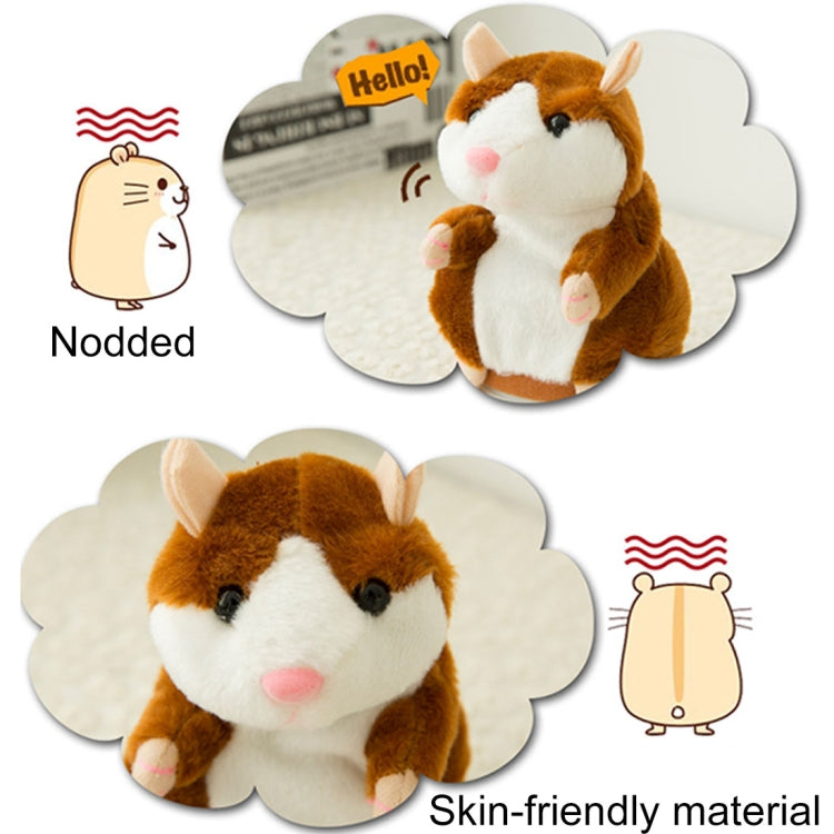 Juguetes educativos Hámster de dibujos animados Lindo Conviértete en Voles de grabación de sonido Regalo de cumpleaños para niños, Entrega de colores aleatorios, Tamaño: 15 * 8 * 8 cm, Plush Toys