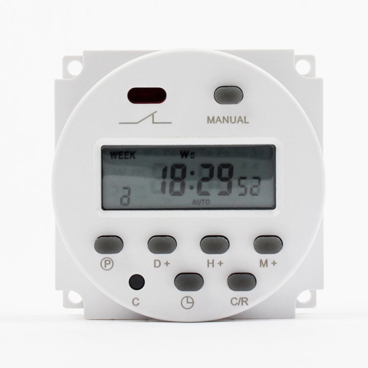 CN101A DC12V interruptor de tiempo de microordenador temporizador de potencia LCD Digital, DC12V