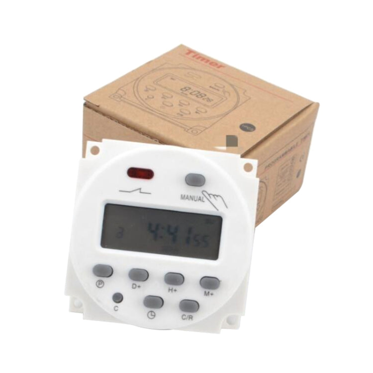 CN101A DC12V interruptor de tiempo de microordenador temporizador de potencia LCD Digital, DC12V