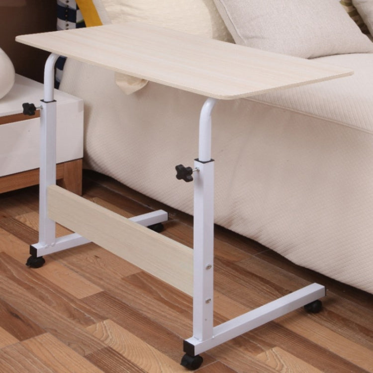 Mesa de escritorio extraíble para ordenador portátil, mesa de noche portátil con textura de madera