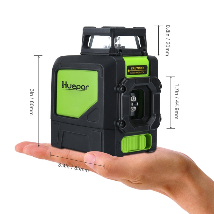 Nivel láser 901CG H360 grados/V130 grados que cubre paredes y pisos 5 líneas Rayo verde IP54 a prueba de agua/polvo