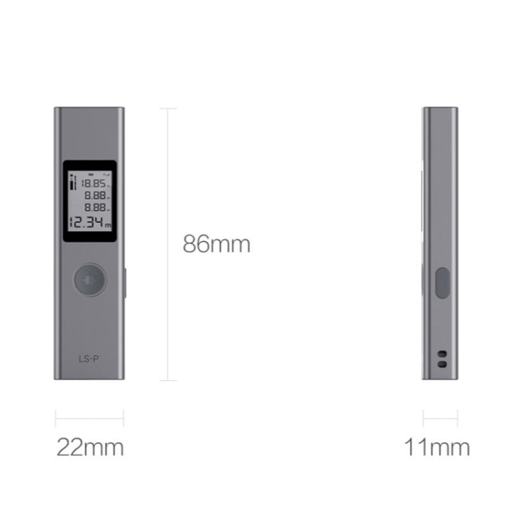 Telémetro láser portátil original Xiaomi Youpin LS-P, distancia de prueba: 40 m