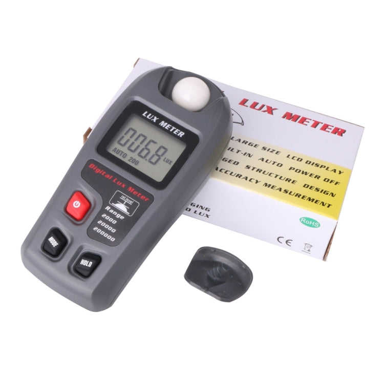 Medidor de lux de luz digital portátil LCD MT-30 para fábrica / escuela / casa en diversas ocasiones, rango: 0,1-200.000 lux, MT-30