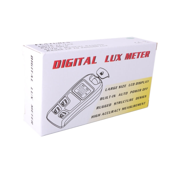 Medidor de lux de luz digital portátil LCD MT-30 para fábrica / escuela / casa en diversas ocasiones, rango: 0,1-200.000 lux, MT-30