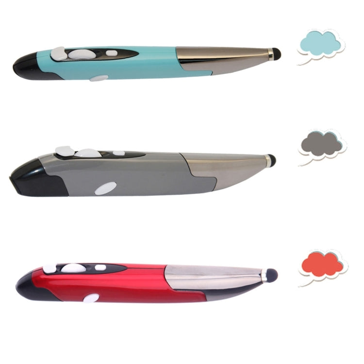 Ratón inteligente inalámbrico de mano, innovador estilo bolígrafo, 2,4 GHz, para PC y portátil, Red, Blue, Grey