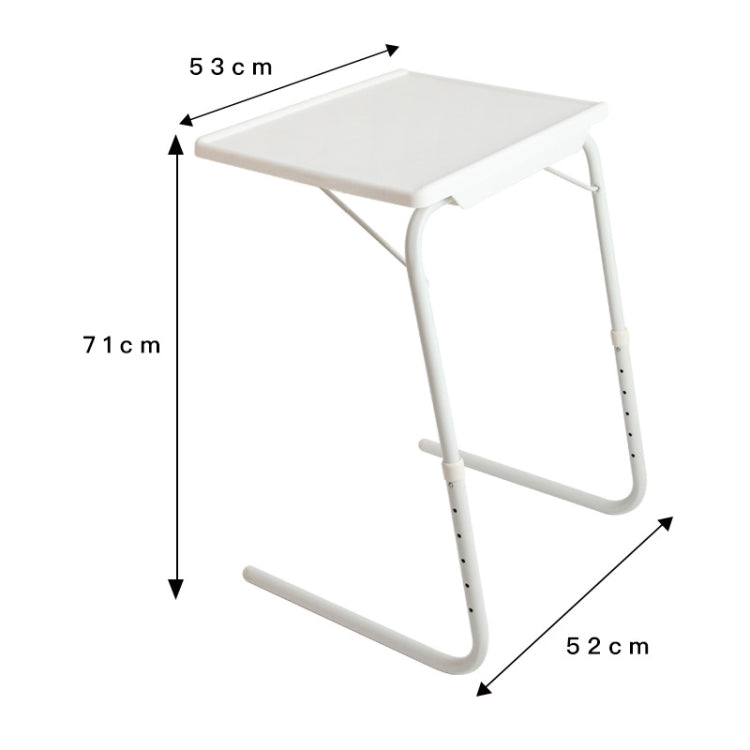 Almohadilla de plástico Soporte de tubo de acero Mesa portátil multiusos plegable elevable para computadora portátil, altura ajustable: 52-72 cm, ángulo ajustable: 30 grados / 60 grados / 90 grados, Adjustable Height: 52-72cm Pink                      ...