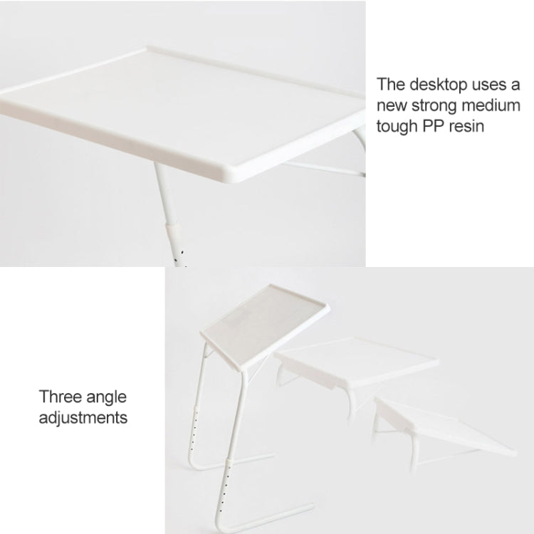 Almohadilla de plástico Soporte de tubo de acero Mesa portátil multiusos plegable elevable para computadora portátil, altura ajustable: 52-72 cm, ángulo ajustable: 30 grados / 60 grados / 90 grados, Adjustable Height: 52-72cm Pink                      ...