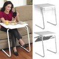 Almohadilla de plástico Soporte de tubo de acero Mesa portátil multiusos plegable elevable para computadora portátil, altura ajustable: 53-74 cm, ángulo ajustable: 30 grados / 60 grados / 90 grados / 180 grados, Adjustable Height: 53-74cm