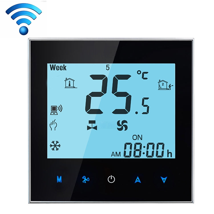 Termóstato programable del sitio del tubo del aire acondicionado de la exhibición del LCD para la unidad de la bobina de la fan, ayudas Wifi