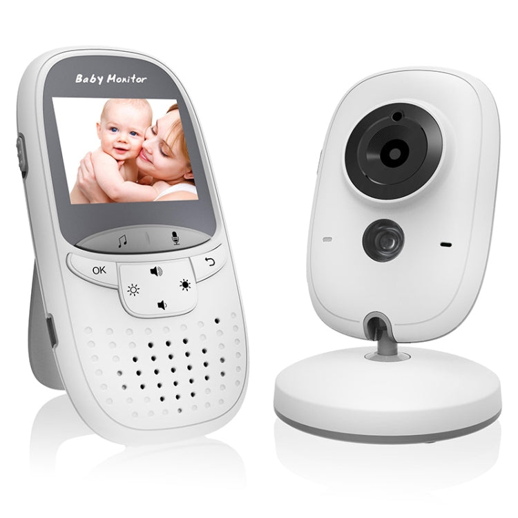 VB602 Monitor de bebé con cámara de vigilancia inalámbrica LCD de 2,4 pulgadas y 2,4 GHz, compatible con conversación bidireccional, visión nocturna, VB602