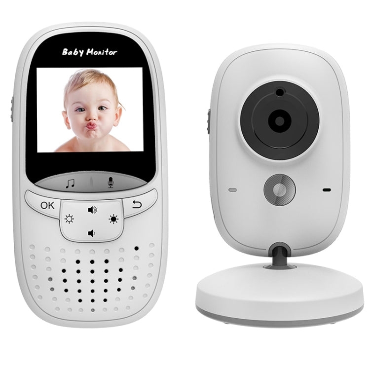 VB602 Monitor de bebé con cámara de vigilancia inalámbrica LCD de 2,4 pulgadas y 2,4 GHz, compatible con conversación bidireccional, visión nocturna, VB602