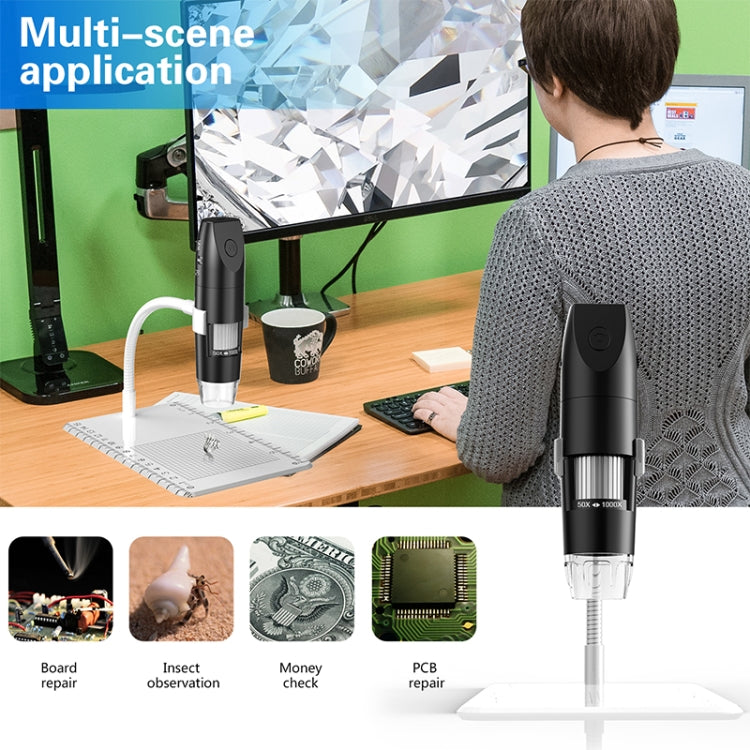 Microscopio digital USB inteligente ajustable 316 50-1000X Wifi