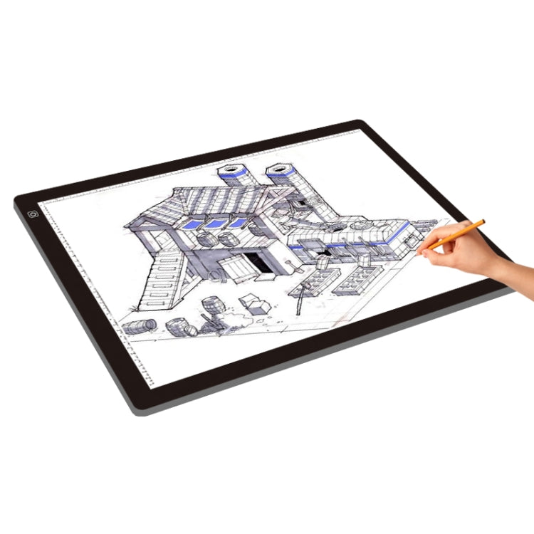 Tamaño A2 23W 12V LED Tres niveles de brillo Tableros de copia acrílicos regulables para dibujo de bocetos de anime, con adaptador de corriente, A2 with Power Adapter