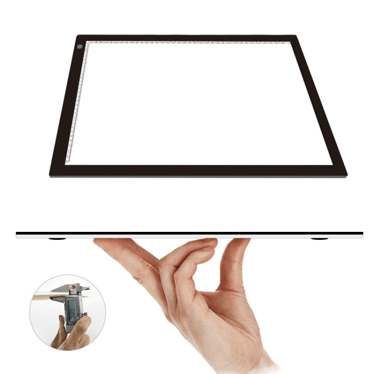 Tamaño A2 23W 12V LED Tres niveles de brillo Tableros de copia acrílicos regulables para dibujo de bocetos de anime, con adaptador de corriente, A2 with Power Adapter
