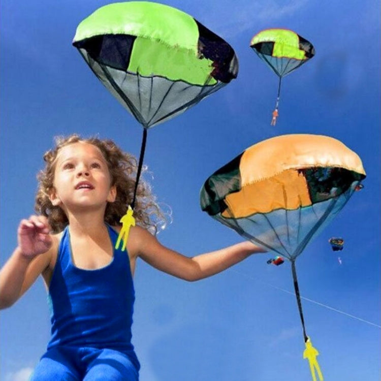 Mini juego de lanzamiento a mano, paracaídas, paracaidista, juegos al aire libre, juguetes educativos para niños con figura de soldado para niños, entrega de colores aleatorios, Hand Throwing Parachute