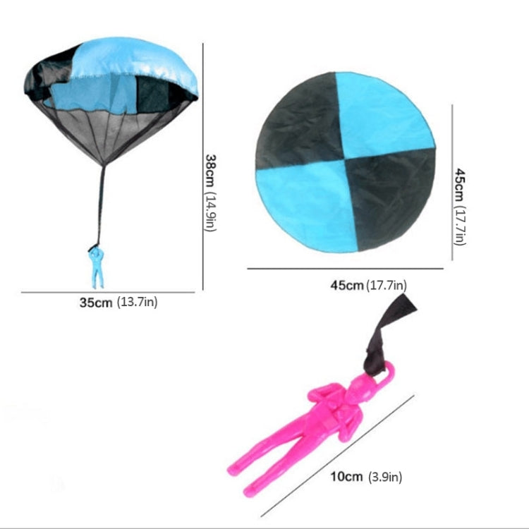 Mini juego de lanzamiento a mano, paracaídas, paracaidista, juegos al aire libre, juguetes educativos para niños con figura de soldado para niños, entrega de colores aleatorios, Hand Throwing Parachute