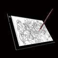 Tamaño A4 5W 5V LED Tres niveles de brillo Tableros de copia acrílicos regulables para dibujo de bocetos de anime, con cable USB y enchufe, tamaño: 240x360x5 mm