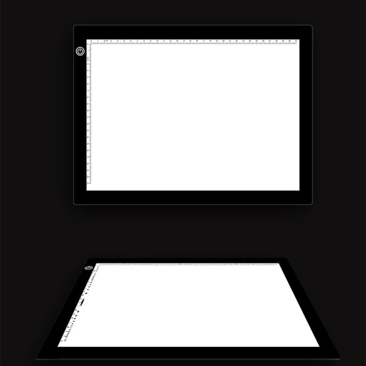 Tamaño A4 5W 5V LED Tres niveles de brillo Tableros de copia acrílicos regulables para dibujo de bocetos de anime, con cable USB y enchufe, tamaño: 240x360x5 mm