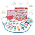 Juego de bolsa de juguete para juego de rol médico rompecabezas de aprendizaje temprano para niños de madera, Doctor Role Playing Game Set