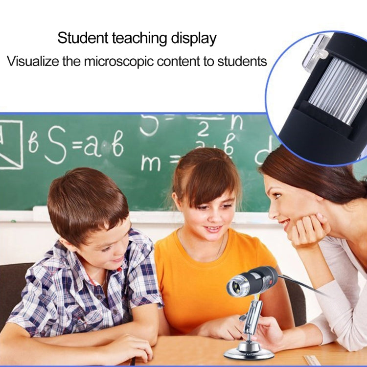 Lupa USB HD 0.3MP Sensor de imagen 2560x1920P Microscopio digital USB con 8 LED y soporte profesional