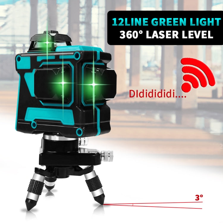 Hilda LS055 Nivel láser 12 líneas 3D Autonivelante 360 Cruz Horizontal Nivel vertical Rayo verde