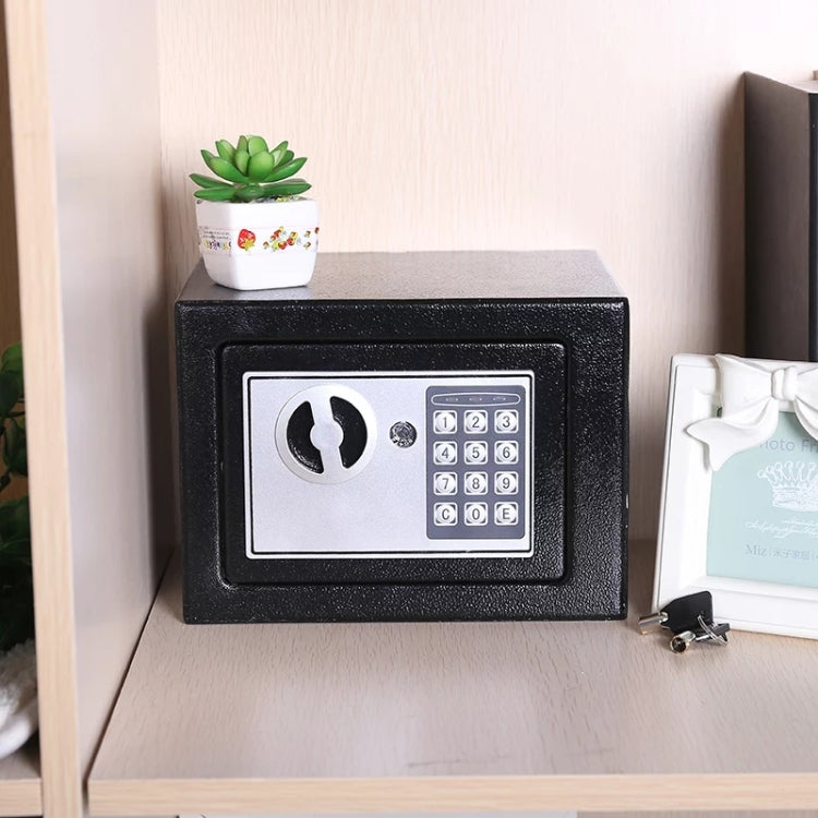 Mini caja de seguridad electrónica para el hogar 17E, caja de seguridad para gabinete de pared sin función que funciona con monedas