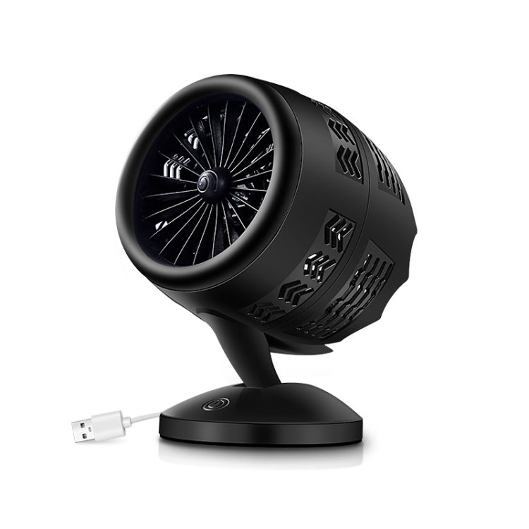 Enfriador de aire eléctrico de escritorio con ciclo de convección de aire de carga Mini USB ajustable portátil, compatible con Control de 2 velocidades